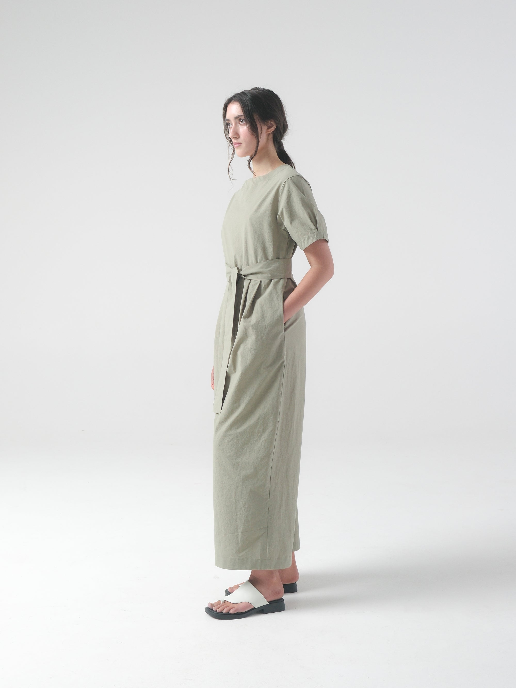 SAMPLE SALE - Milou Jumpsuit in Sage - MEDIUM / LONG