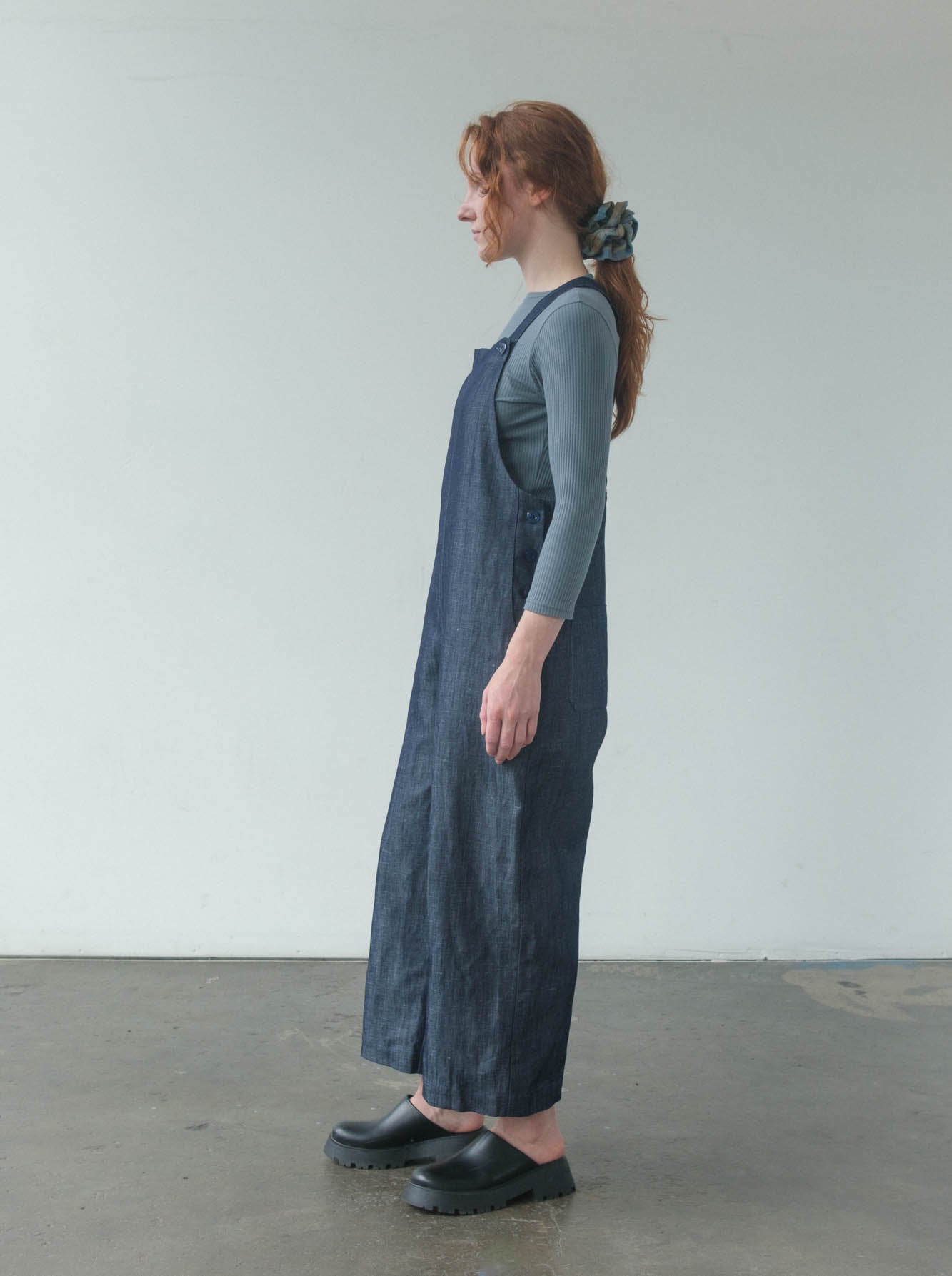 Noemi Overalls in Linen Denim