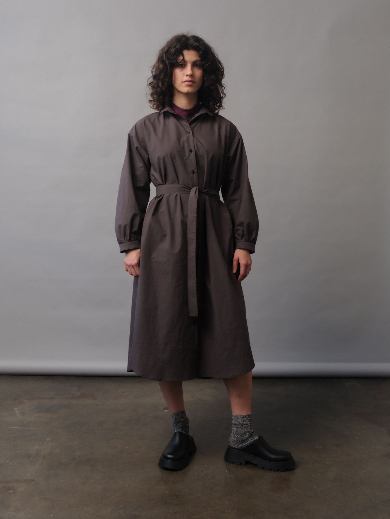 Arden Shirtdress in Bitter Chocolate