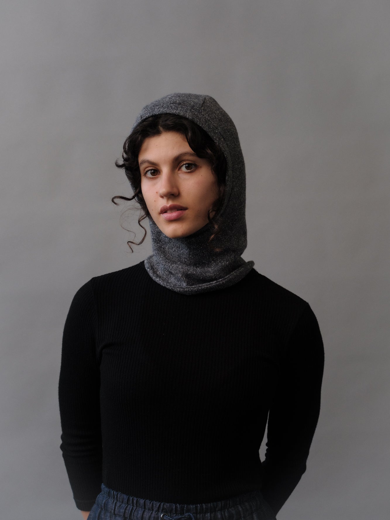 Lumi Balaclava in Gray Speckle