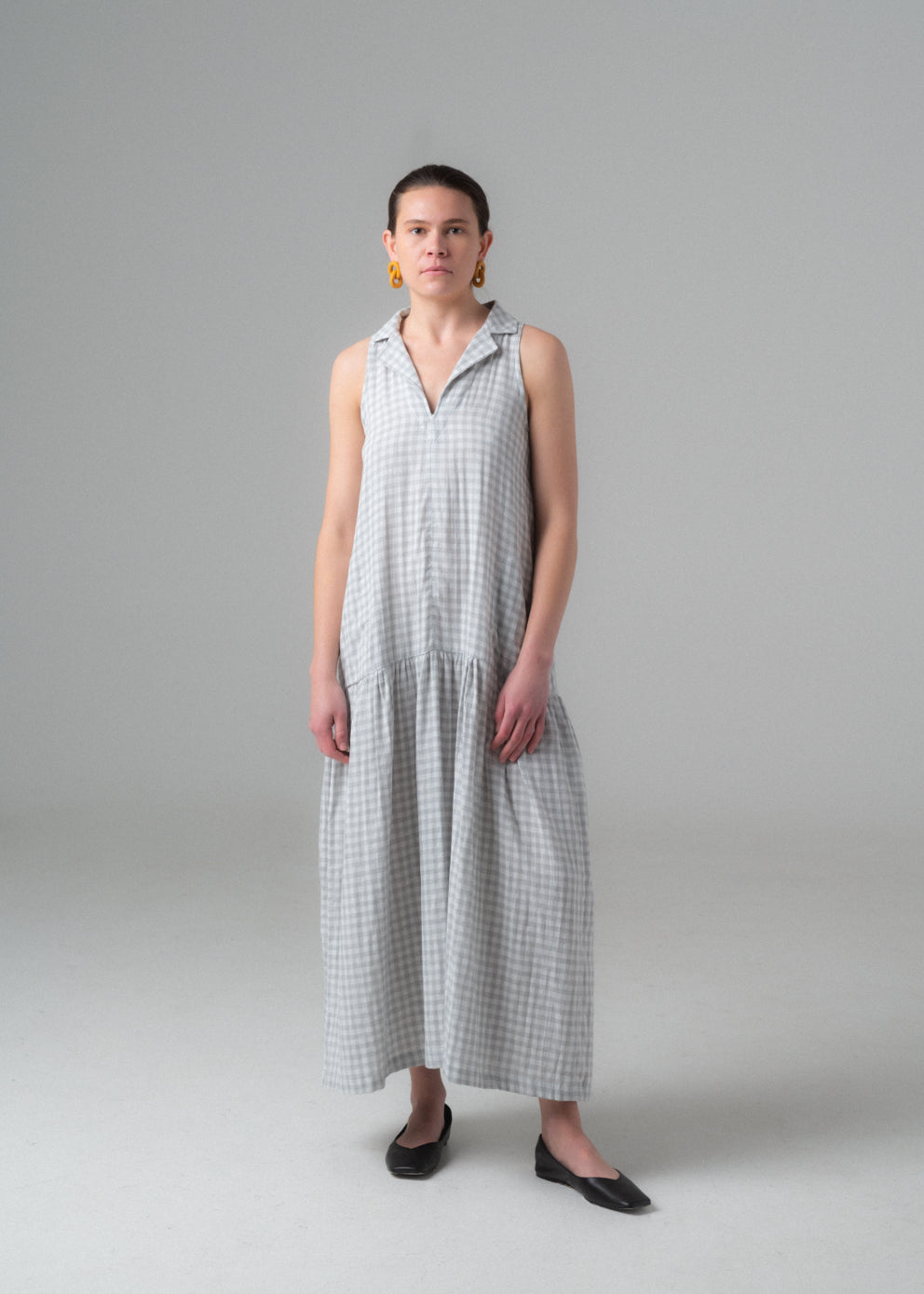 SAMPLE SALE - Evan Dress in Gingham - SMALL/MEDIUM